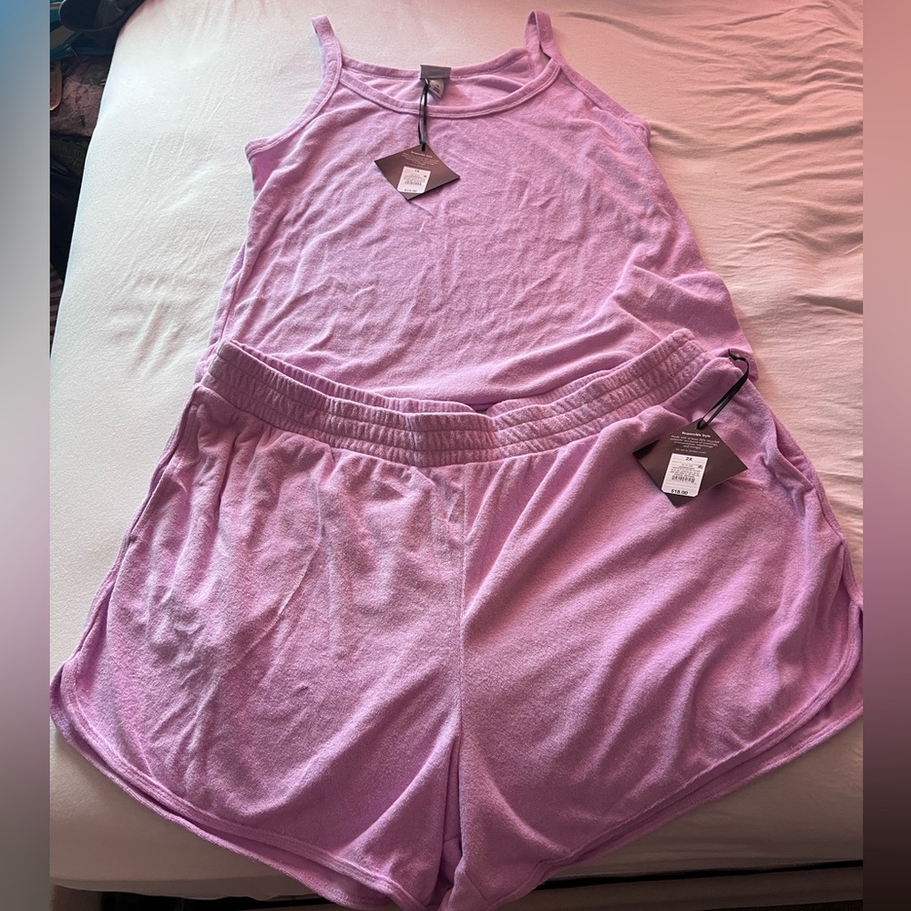 Ava & Vic Terry Tank Lavender
